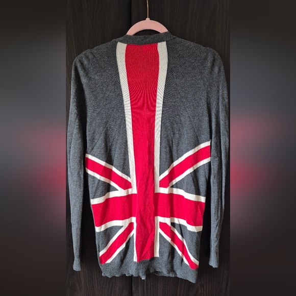 KERSH Union Jack Gray Sweater - Picture 4 of 4